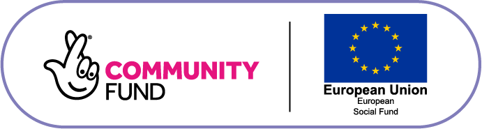 National Lottery Community Fund and ESF logos