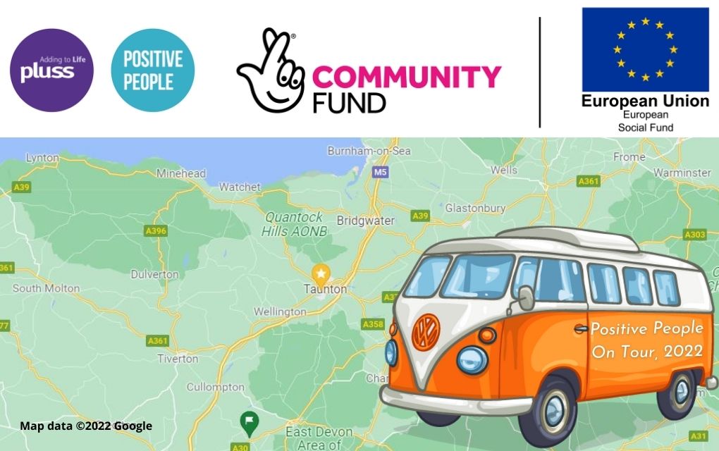 The Positive People Somerset team are on a trip around the county