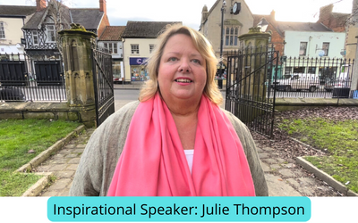 Pluss Positive People Inspirational Speaker; Julie thomspon